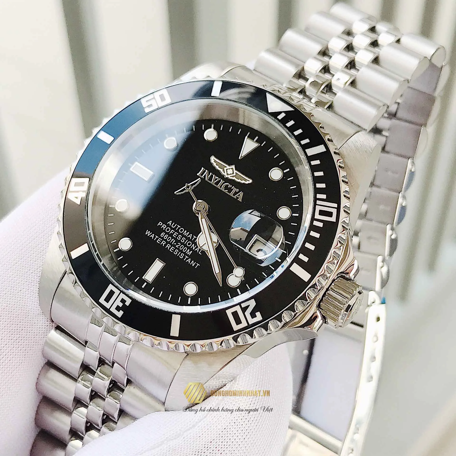 NG H NAM INVICTA 29178 PRO DIVER BLACK DIAL D Y KIM LO I CH NH H NG