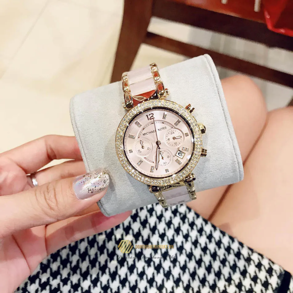 Michael Kors MK3352 Ladies Darci Pink Watch  Watchlyx