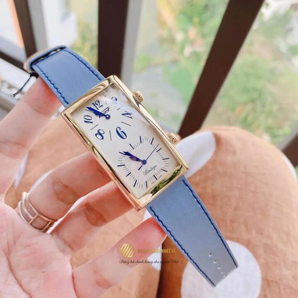 ĐỒNG HỒ NỮ TISSOT HERITAGE CHAMPAGNE DIAL BLUE LEATHER LADIES WATCH T56.5.623.39-T56562339